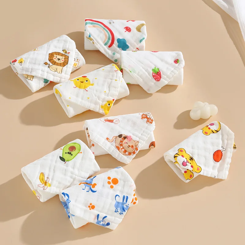 Baby Muslin Washcloths - Natural Muslin Cotton Baby Wipes - Soft Newborn Baby Face Towel and Muslin Washcloth for Sensitive Skin