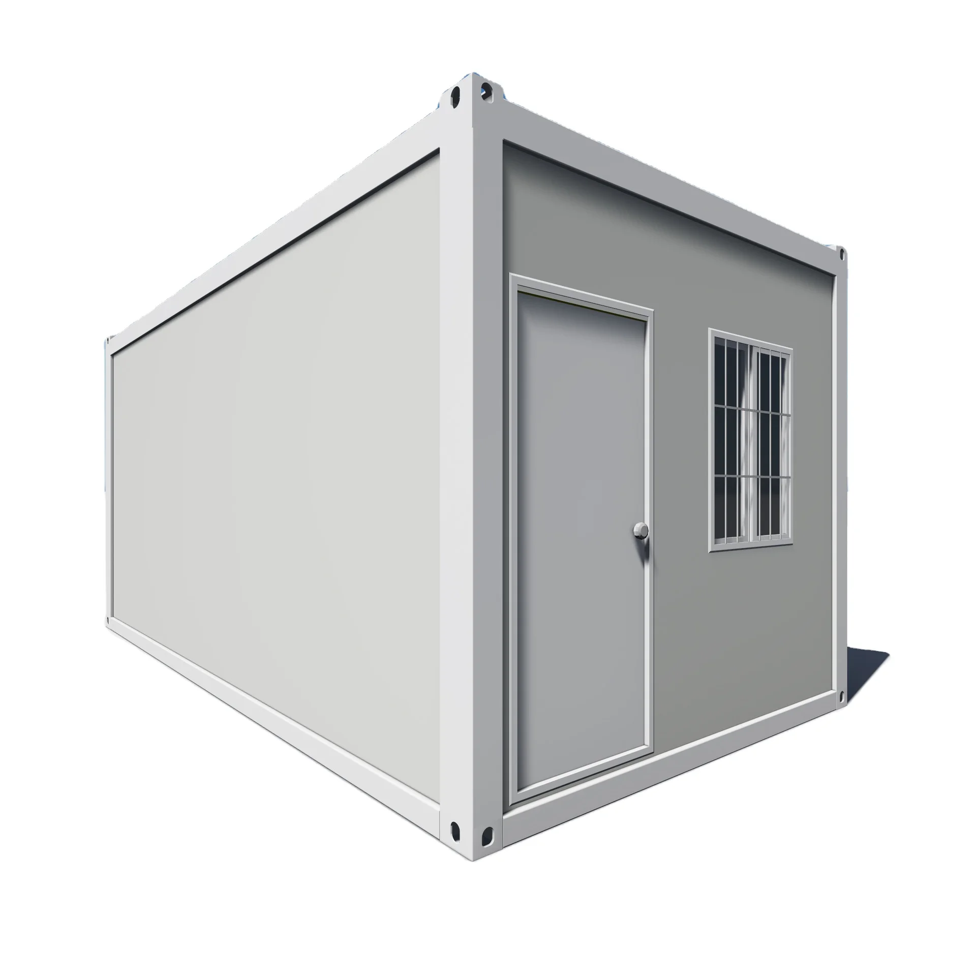 20ft prefab flat pack movable good insulation container house for living