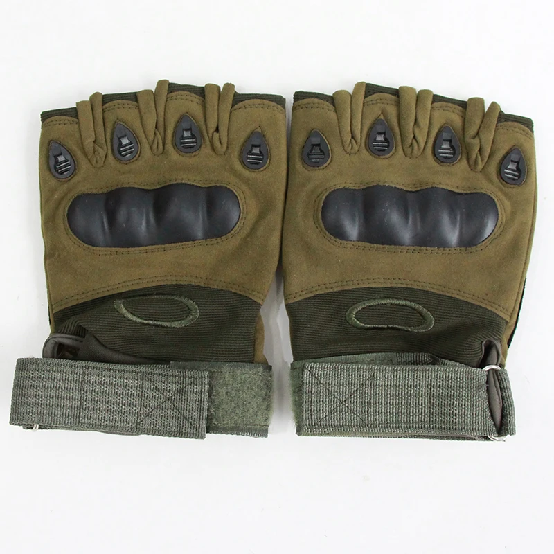 Мужские боевые военные спортивные супер волокна мотоциклетные охотничьи бронированные походные полуперчатки без пальцев