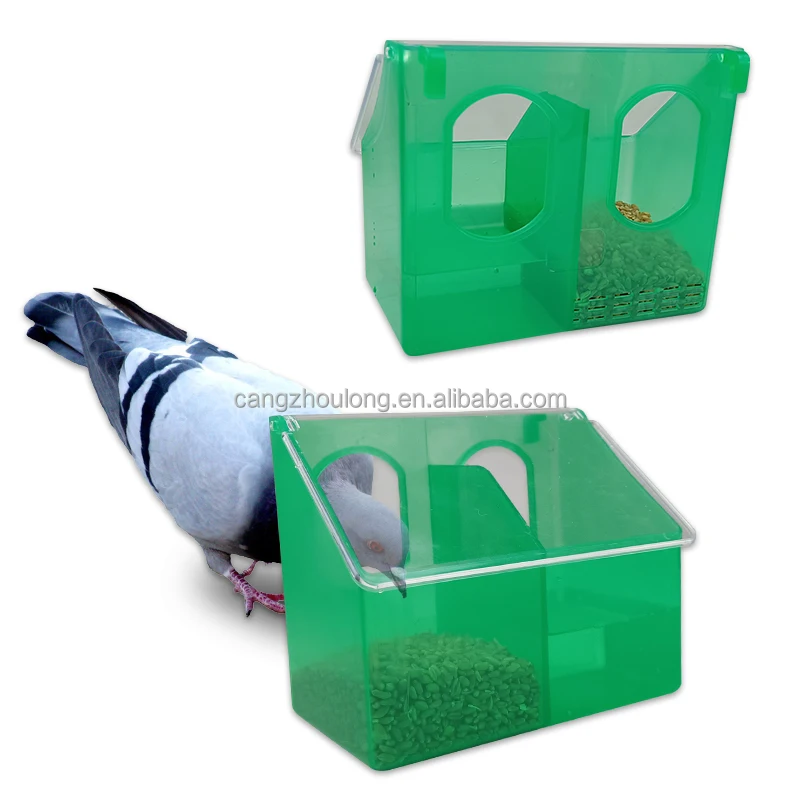 ZB/LMB-07 bird parrot racing pigeon automatic 2 3 hole Plastic twin 1 hole pigeon feeder