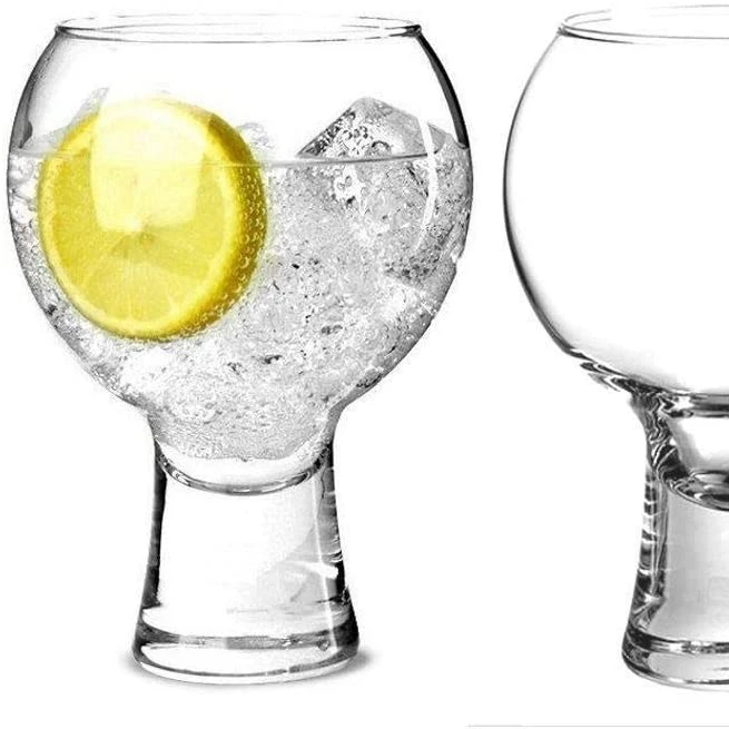 Gin Glasses, Short Stem Glasses Balloon Gin Wine Glass