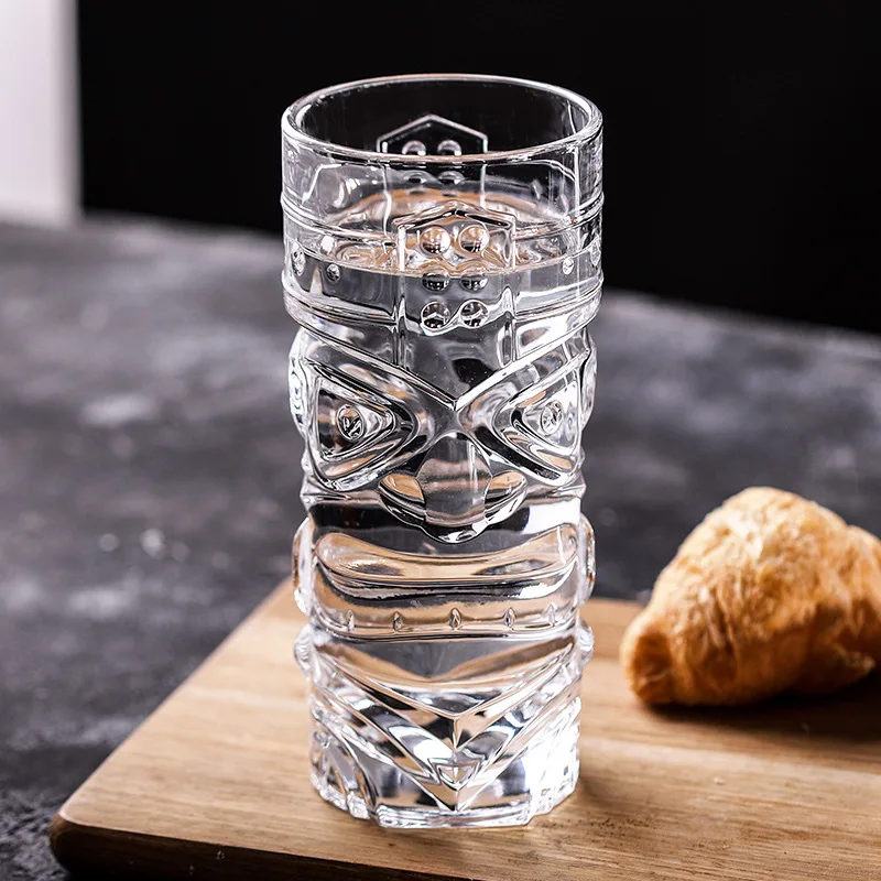 22 Face Tiki Glass Wine Glasses  giant cocktail glass