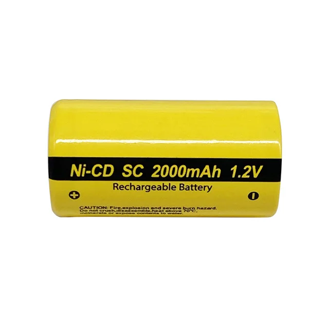 1.2v ni- cd sc 2000mAh rechargeable battery factory price for vacuum cleaner electric tools