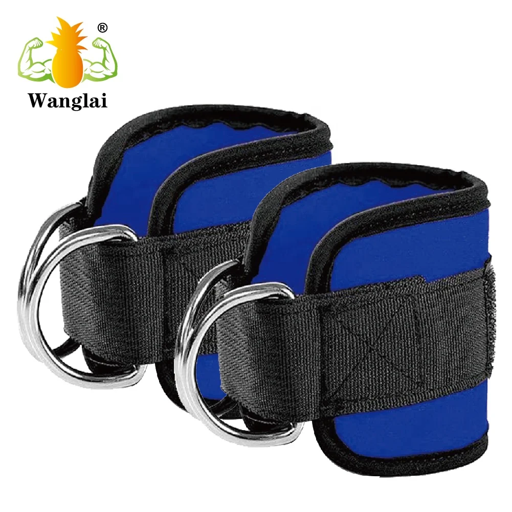 New Type Ankle Straps For Cable Machines Durable Padded Ankle Cuffs Attachment For Workout