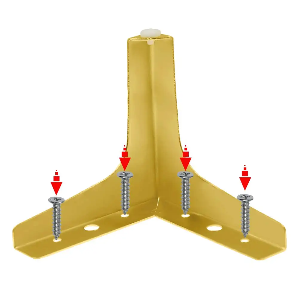 Furniture Legs Modern Luxury Side Bedside Bench TV Stand Feet Steel Gold Metal Bed Cabinet Sofa Furniture Legs For Furniture