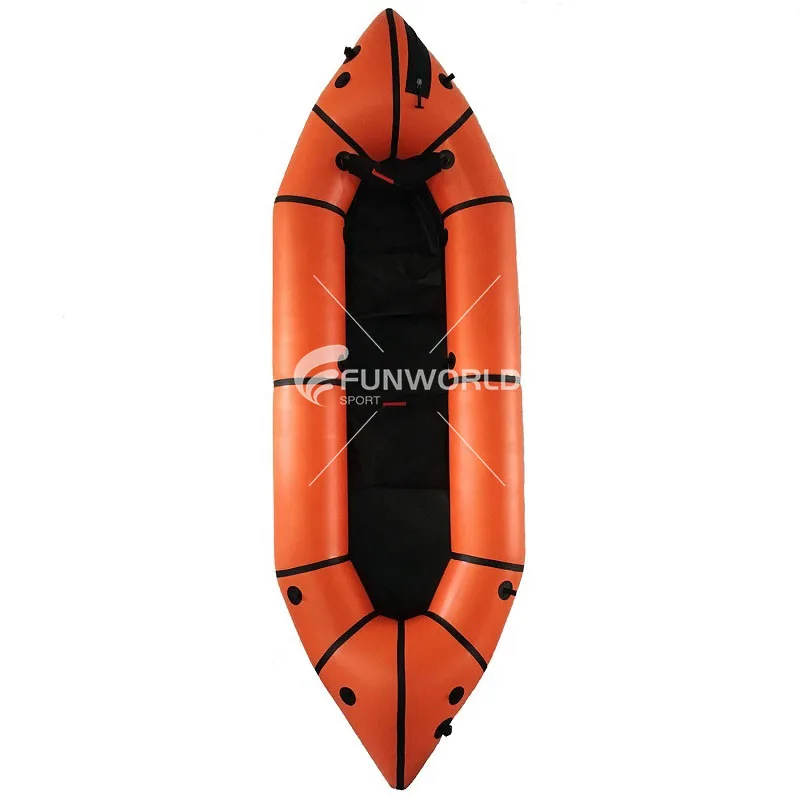 FUNWORLD Wholesale 2 Person Lightweight Inflatable TPU Coated Fabric Paddle Kayak Packraft