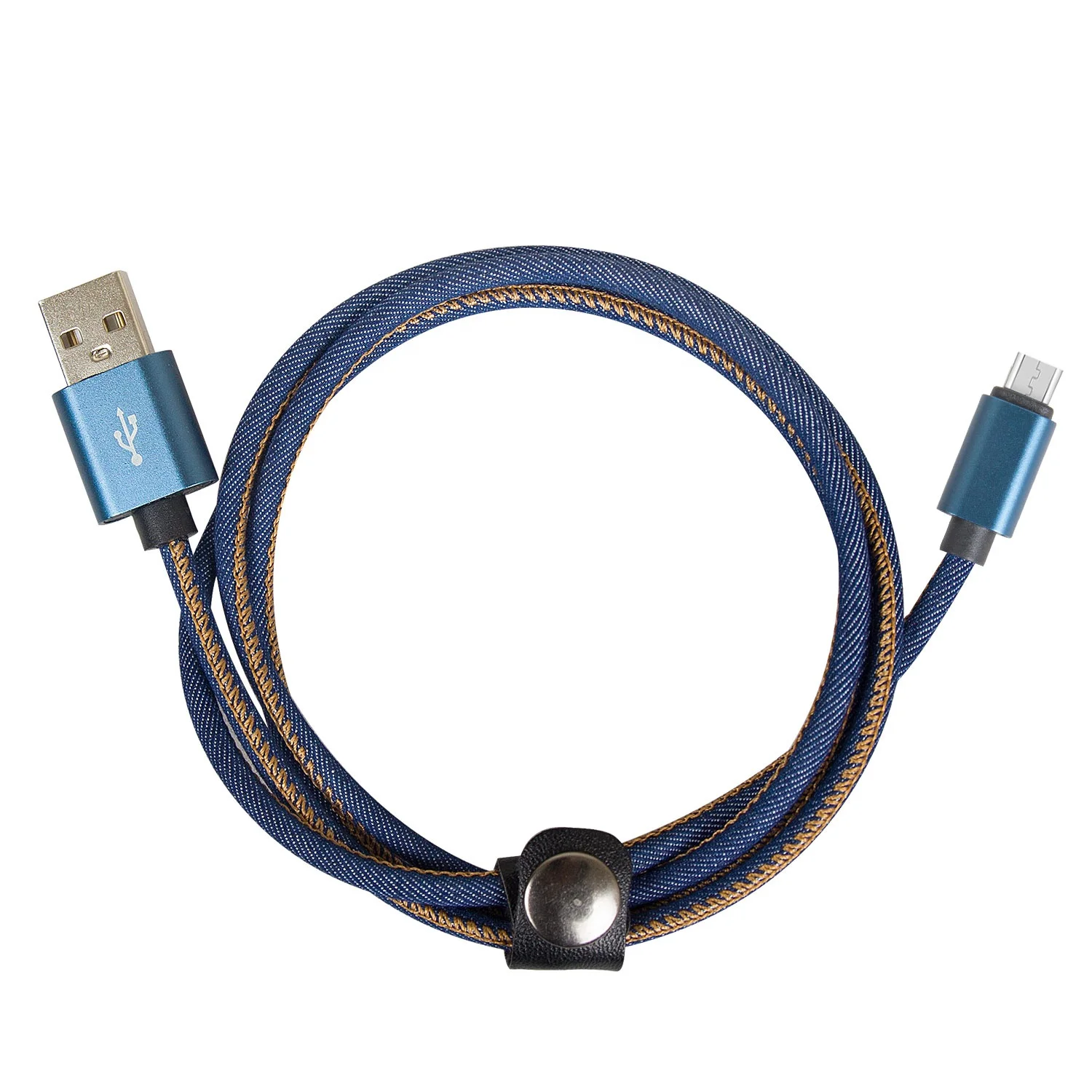 3FT/6Ft/10Ft  Wholesale Cheap Jean Denim Charger Data Micro USB Cable for Micro