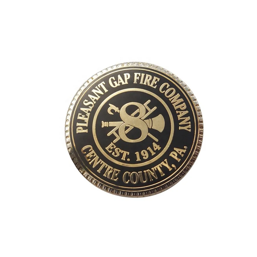 Custom made plating in gold metal coins soft enamel coins