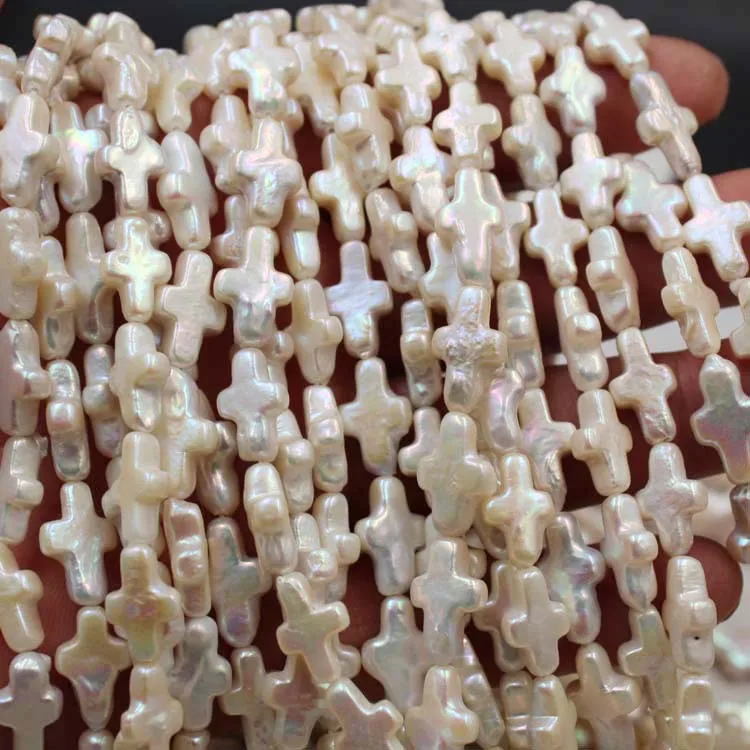 9*14mm cross pearl natural freshwater baroque pearl