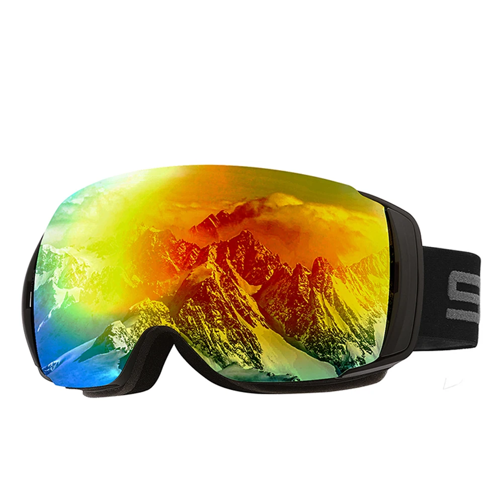 
High quality Photochromic Anti-fog Mirror Lens UV400 OEM Snowboard Glasses Custom Logo Snow Ski Goggles 