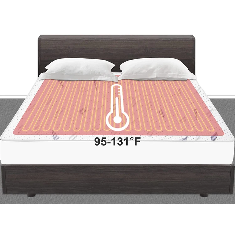 Очень большой матрас с подогревом для пожилых людей, с цифровым дисплеем, Быстрое нагревание, защита от перегрева, одеяло с подогревом для кровати
