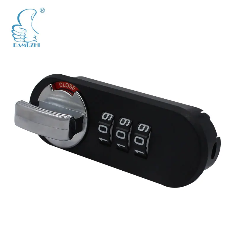 DMZ-6002S(6090)  Top quality resettable keyless 3 digit combination locks with switch status display for furniture and cabinet