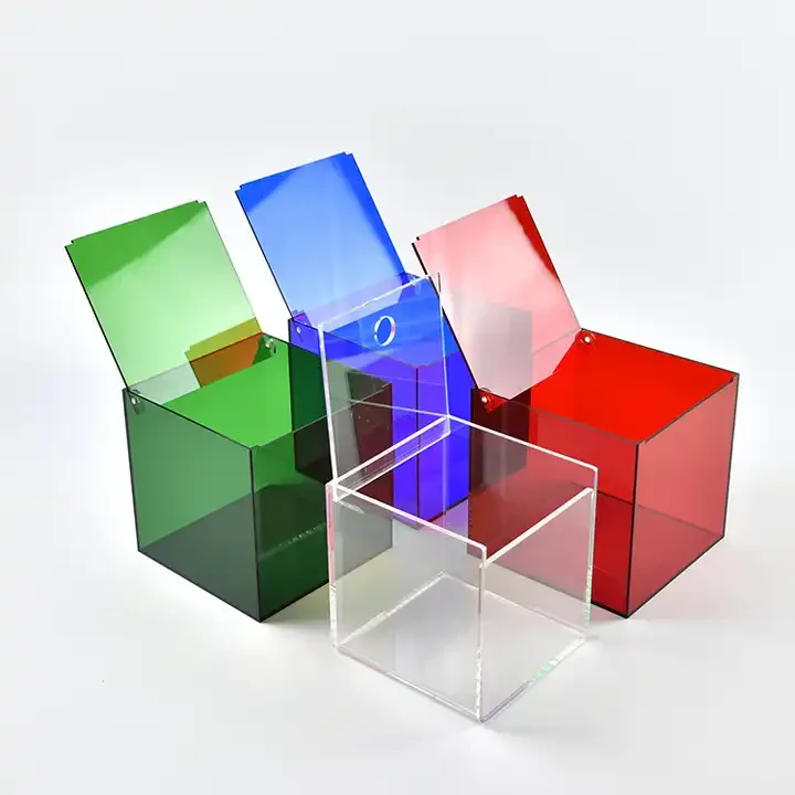 Custom Transparent Acrylic Coffee Pod Holder Acrylic Cube Coffee Capsules storage Box