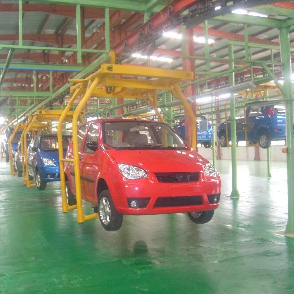New manufacturing plant car assembly production conveyor line