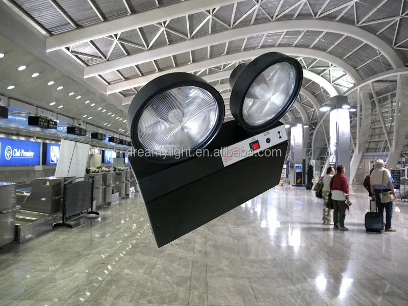 Factory wholesale IP20 Steel Casing PS Diffuser LED Twin-spot Emergency Lamp 2X2.5W LED Rechargeable Light