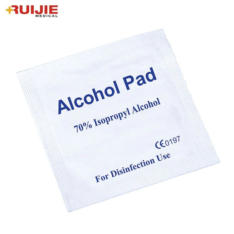 Oem Customized Design Best Quality Disposable Non-woven Fabric 70% Isopropyl Alcohol Pads
