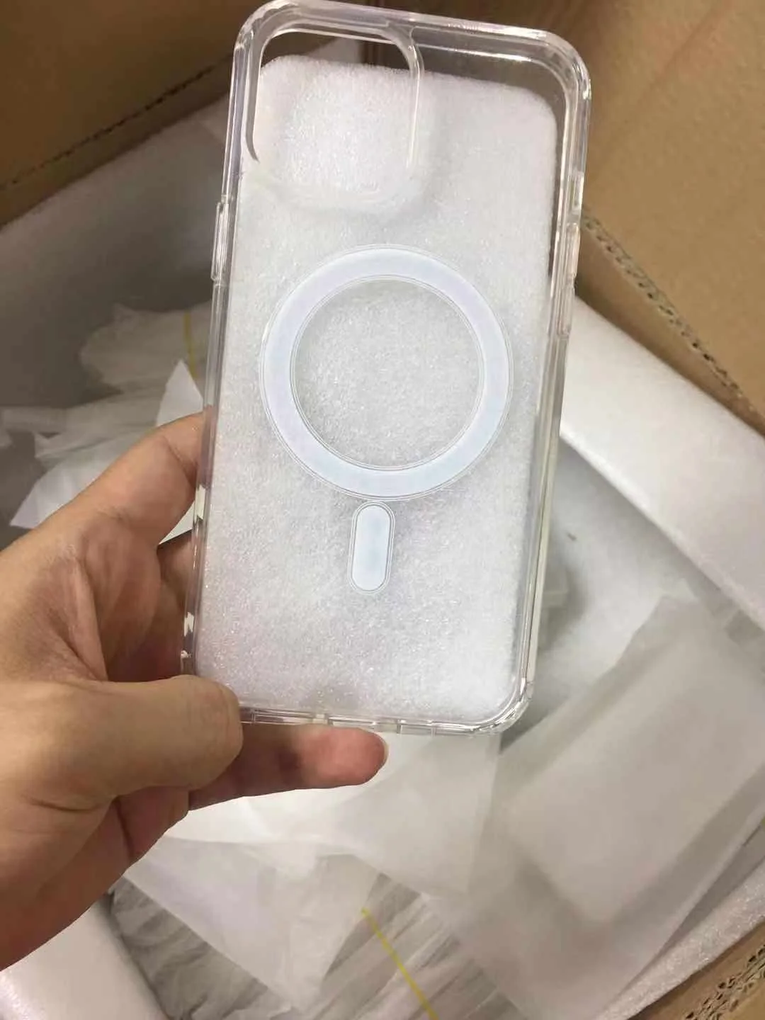  2021 Amazon TPU ударопрочный прозрачный Чехол пользовательские аксессуары Магнитный Прозрачный чехол для телефона iphone 11 12 pro