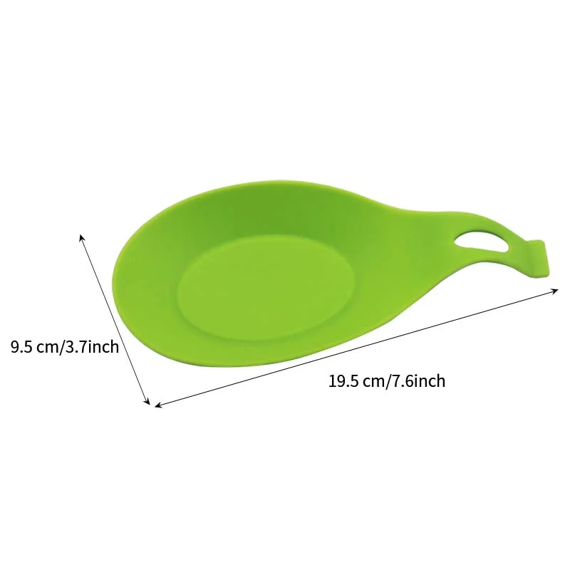 Storage Rack Spatula Chopsticks Holder Non-Slip Pad Heat Resistant Cooking Kitchen Tool Silicone Spoon Rest
