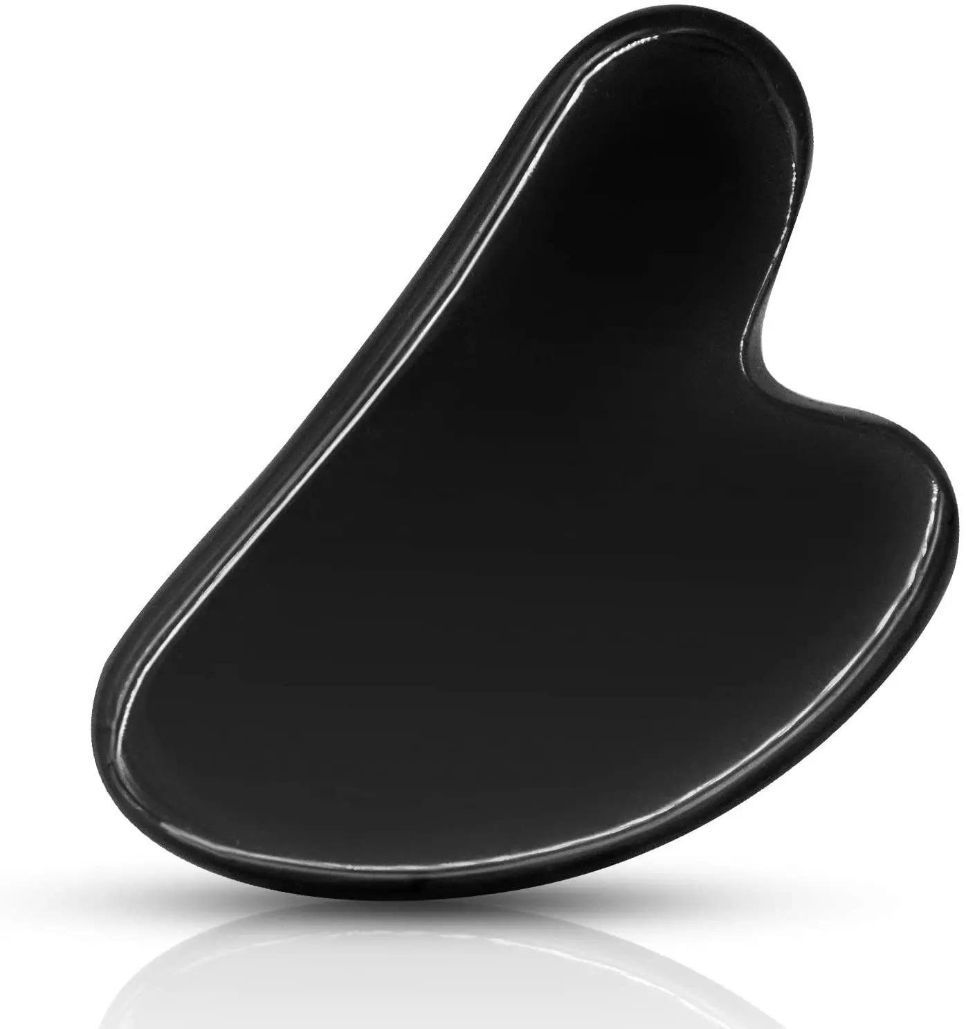 Black jade Gua Sha Facial Tools Natural Black Obsidian Gua Sha Stone Scraping Board for Physical Therapy and SPA Acupuncture