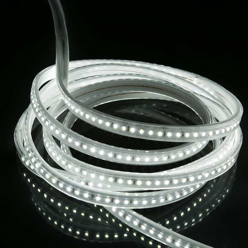 Waterproof 220V SMD5050 RGB LED Strip Light 50M A Roll 60LEDs/M 220V High Voltage LED Rope Light