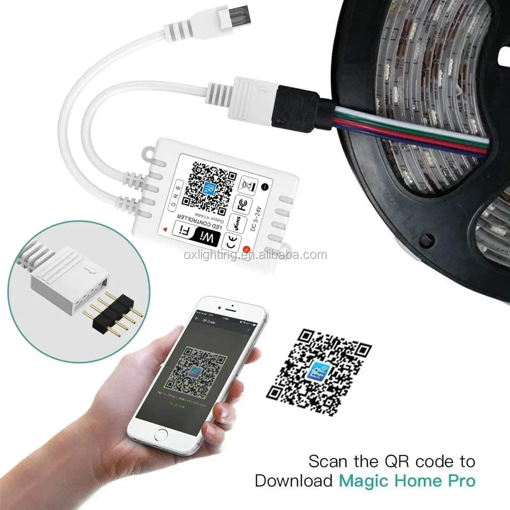  Wifi-контроллер для смартфона управление через приложение Smart WIFI RGB RGBW контроллер светодиодной ленты