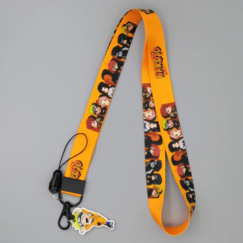8 Designs Wholesale Anime Jiraiya lanyard for Mobile Phone Cartoon Double Side Thermal Transfer printing customised lanyard