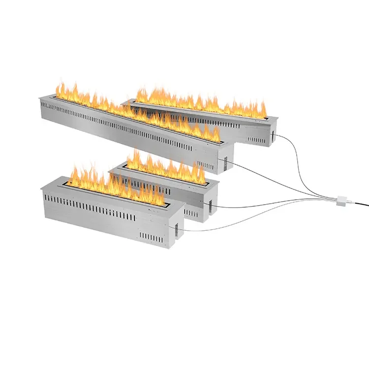 Smart Ethanol Burner Automatic Alcohol Fire Stove Electrical Inno Living Black 18 Inch Fireplace