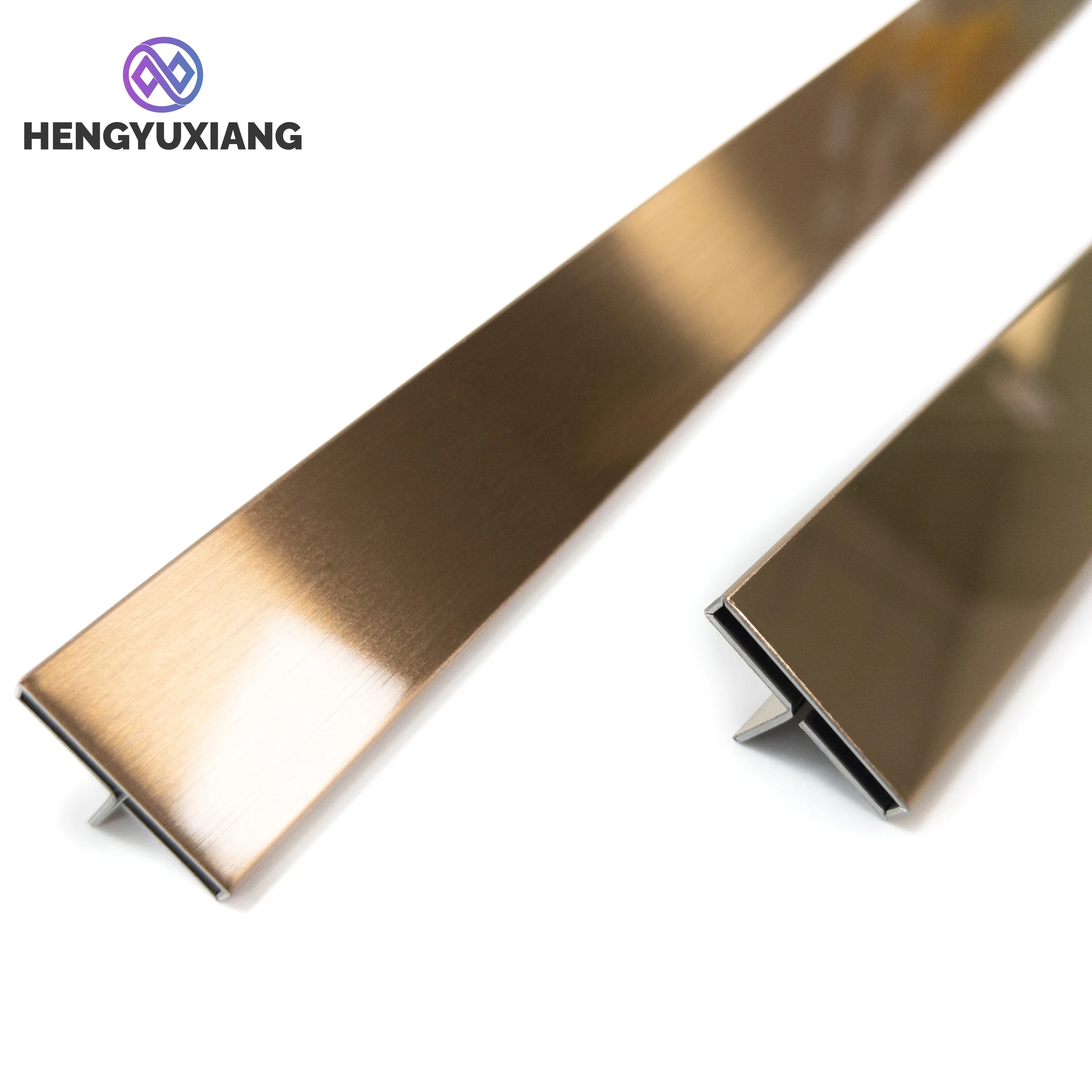 Wholesale Price T Profile Tile Edging Strip Tile Corner Trim Stainless Steel For Wall And Floor Border