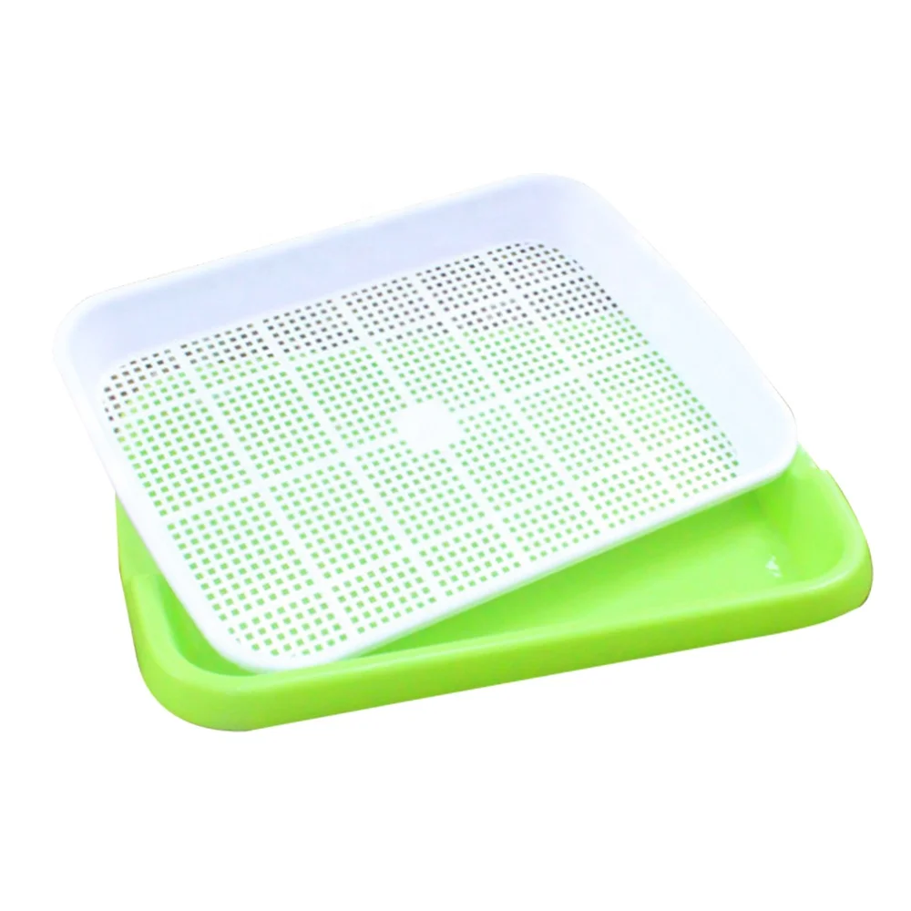 Home Kitchen DIY Bean Sprouts Culture PlasticTray Soilless cultivation hydroponic tray seedling tray Hydroponics Seeding Tray