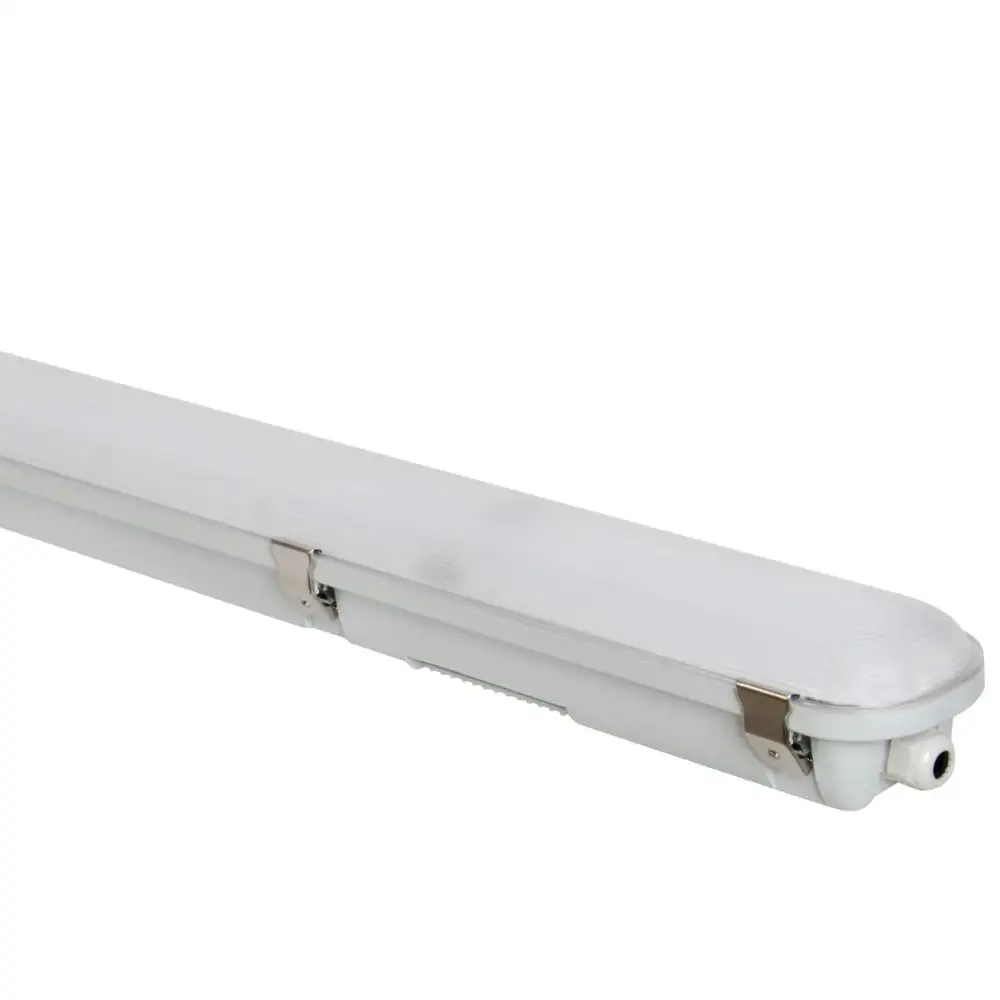 
5 years warranty 150lm/w linear batten light IP65 PF0.9 waterproof fixture with emergency/CCT/sensor light 