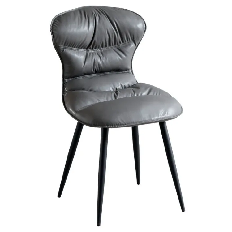 Pao Pao chair Home modern minimalist restaurant light luxury backrest iron hotel cafe nail art chair