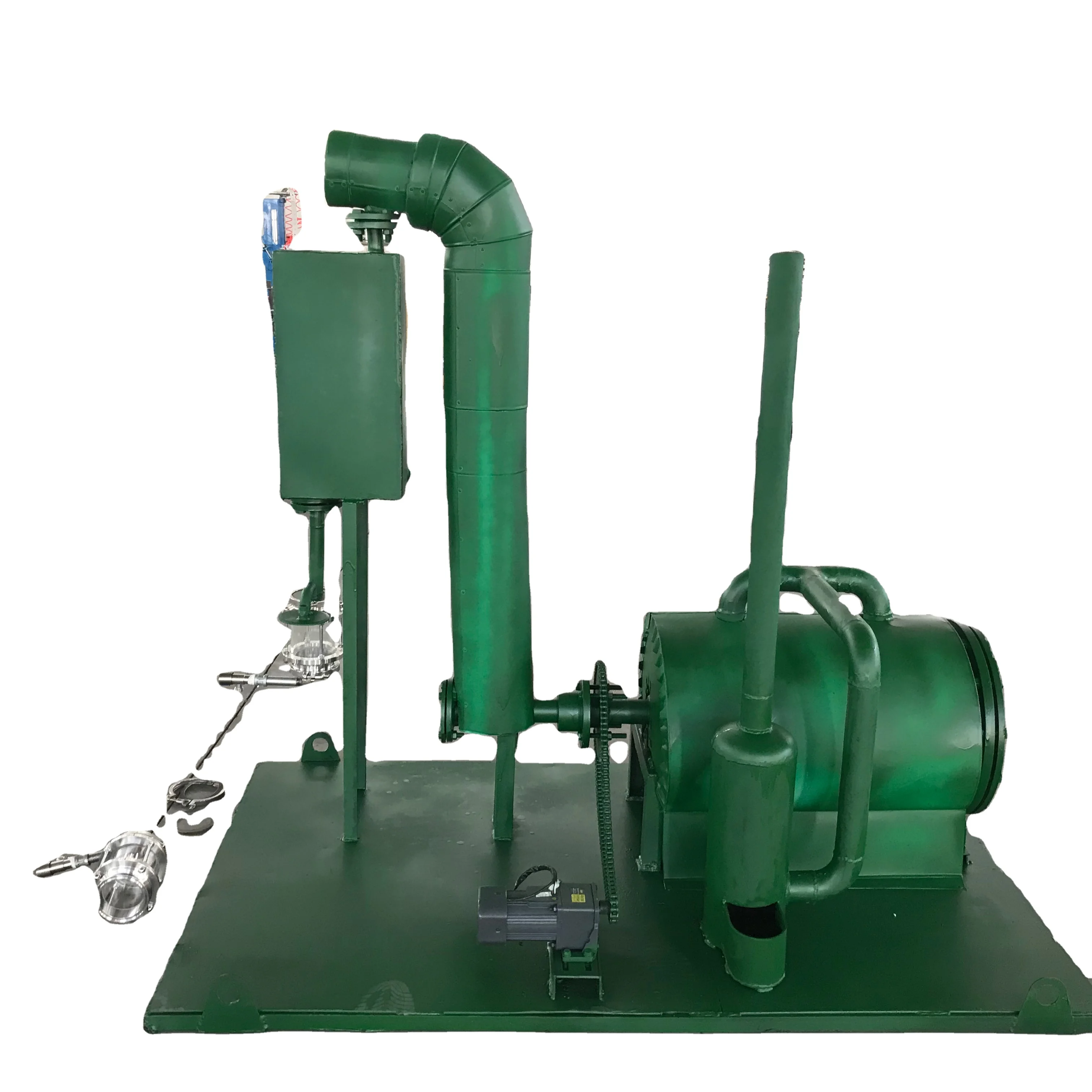 10kg mini pyrolysis plant waste plastic convert to plastic oil recycling machine