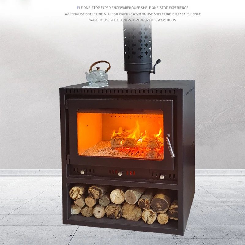 Free Standing Type Wood Burning Cooking Stove 600x500x750 mm For Hotel,Villa,Apartment