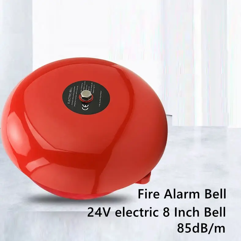 8 inch 85dB/m fire alarm bell ring outdoor sound electric school