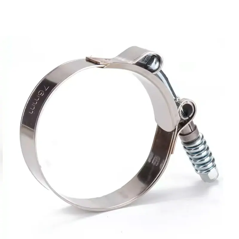 High Quality Stainless Steel SS201 Quick Release T Bolt Super Hose Clamp With Spring  T-bolt Hose Clamp