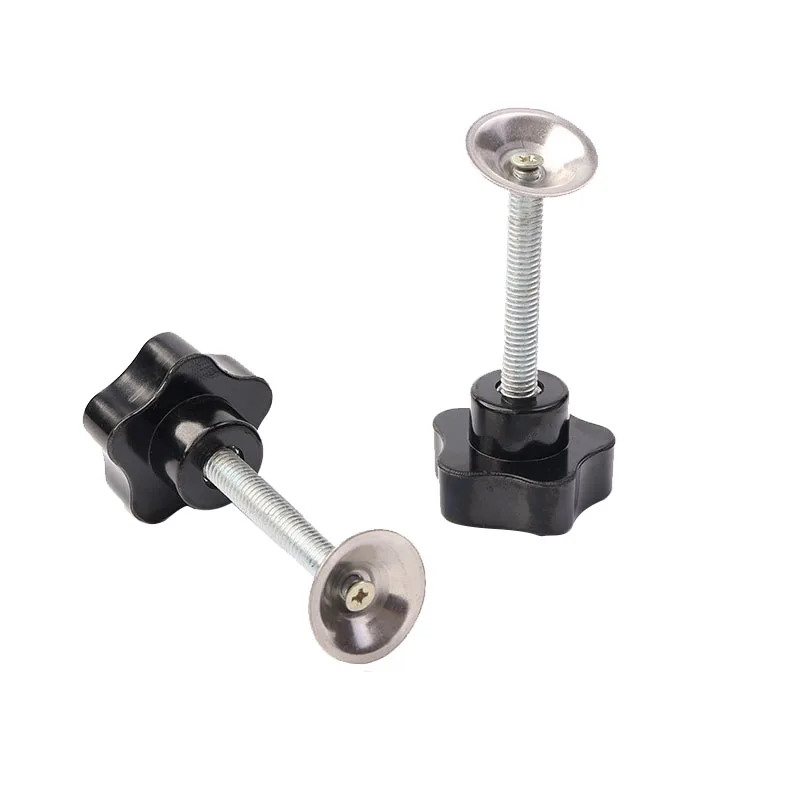 mechanical knob Handle Screw  Clamping Knob Screw Nickel Plating Star with Press plate
