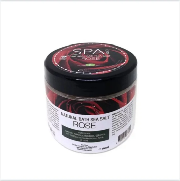 Wholesale Private Label Exfoliating Sea Salt Body Exfoliator Bioactive Rose Sea Bath Salt Body Goof Pricing