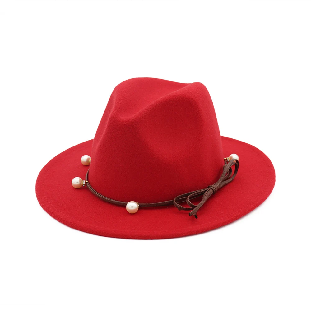 Unisex Panama High Quality 2021 Wholesale Colorful Fedora Felt Hat Women Wide Brim Tie Dye Fedora