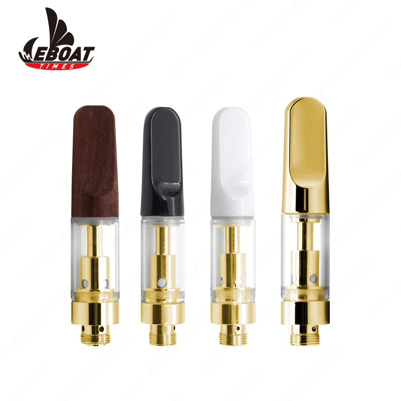 E cig glass oil tube atomizer 510 metal mouthpiece cbd oil atomizer vape cartridge 1ml