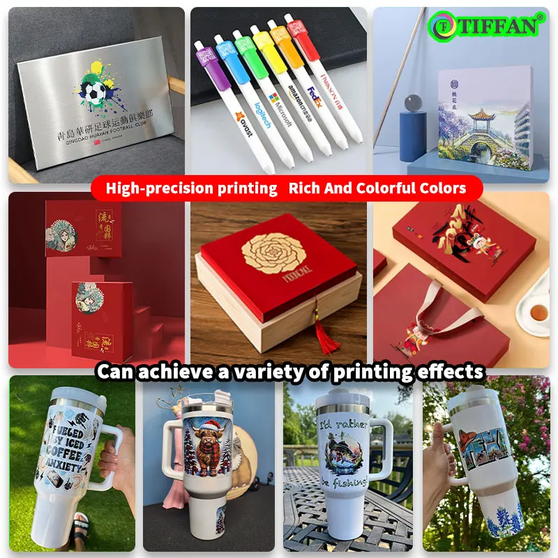 A3 4050 6090 Inkjet UV Flatbed Printer Bottle Acrylic Plastic Lighter Glass Wood ID Card Gifts Phone Case UV Flatbed Printer
