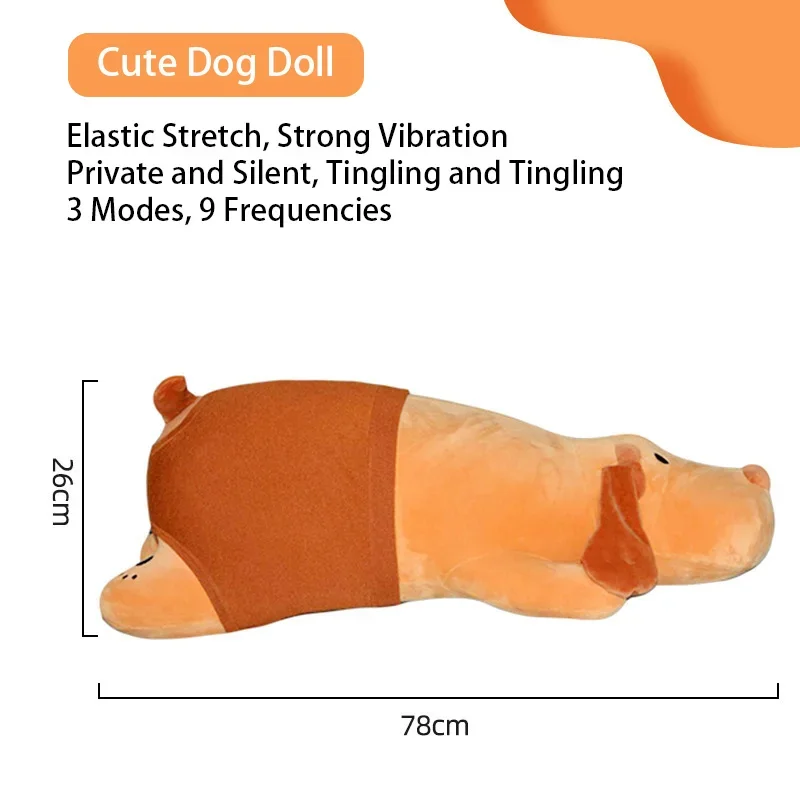 Hot Style Animal Pillow Dolls Hidden Simulation Automatic Retractable Dildo Female Masturbation Cannon Toy Vibrators for Girls