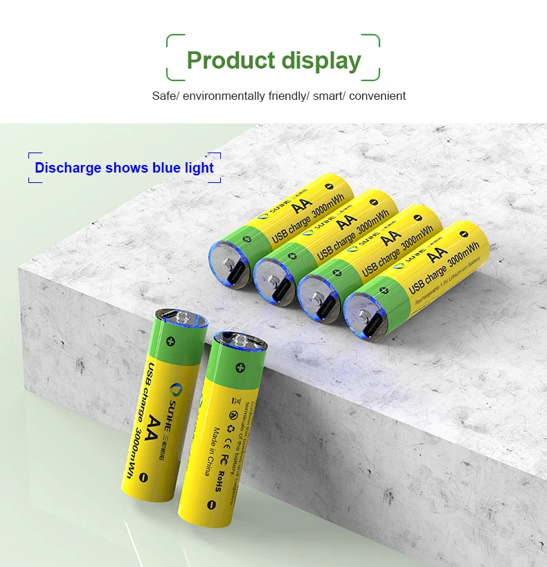 High Quality Lithium-ion  Rechargeable Battery 1.2v 800mAh AA Battery For Solar Light