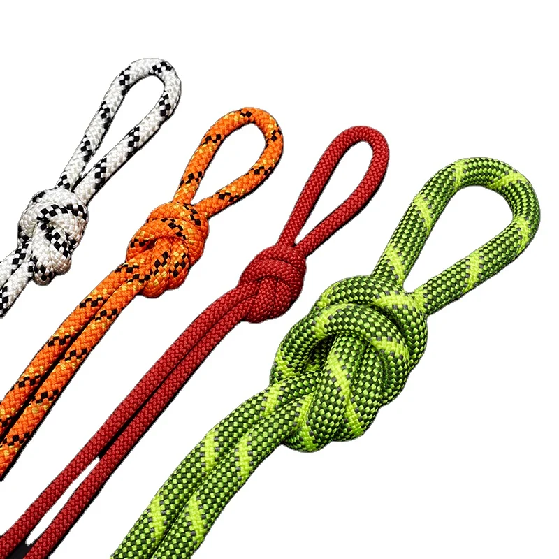 10mm 20mm Nylon Ropes Wholesale Reflective Dynamic Climbing Rope Braided Nylon Rope Color Round Nylon Braided Cord
