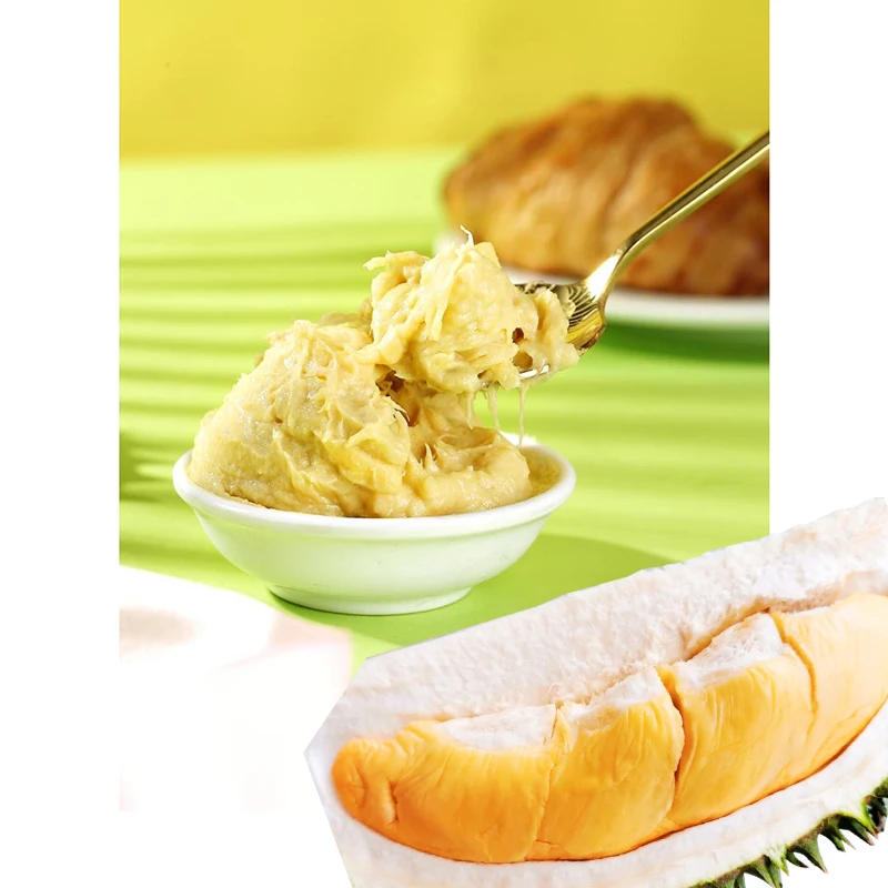 Оптовый поставщик из Малайзии, свежая дурианская паста D101, сладость, не перегружающаяся и хорошо подходит для выпечки