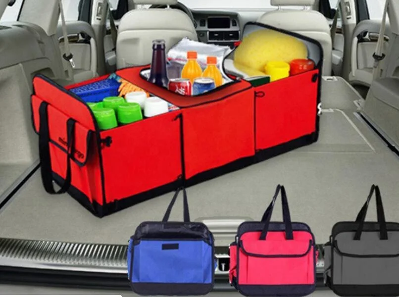 Фабричная Прямая оптовая продажа Нетканая сумка для отделки складной Оксфордский задний багажник автомобильный Органайзер