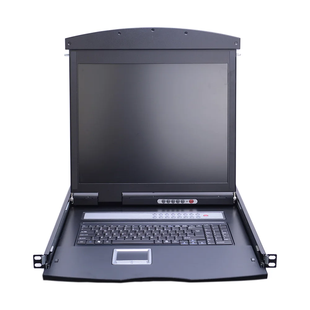 
High Efficiency Dual Rail 19 Inch Monitor 16 Port LCD CAT5 KVM Switch 
