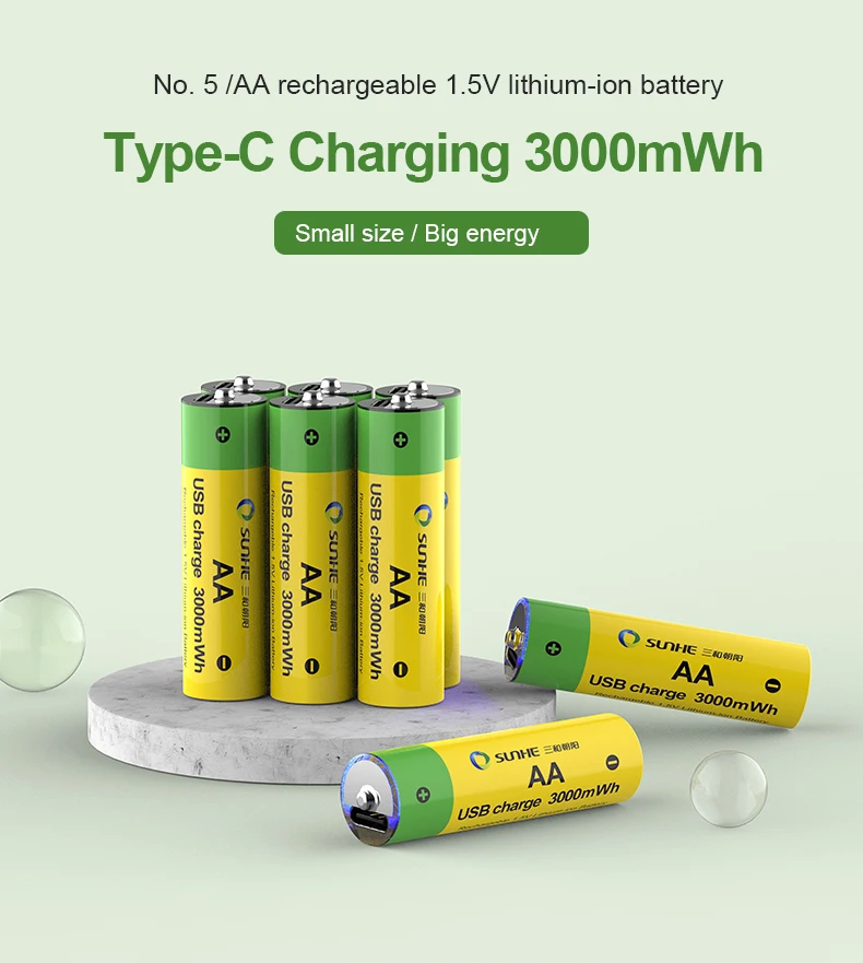 High Quality Lithium-ion  Rechargeable Battery 1.2v 800mAh AA Battery For Solar Light