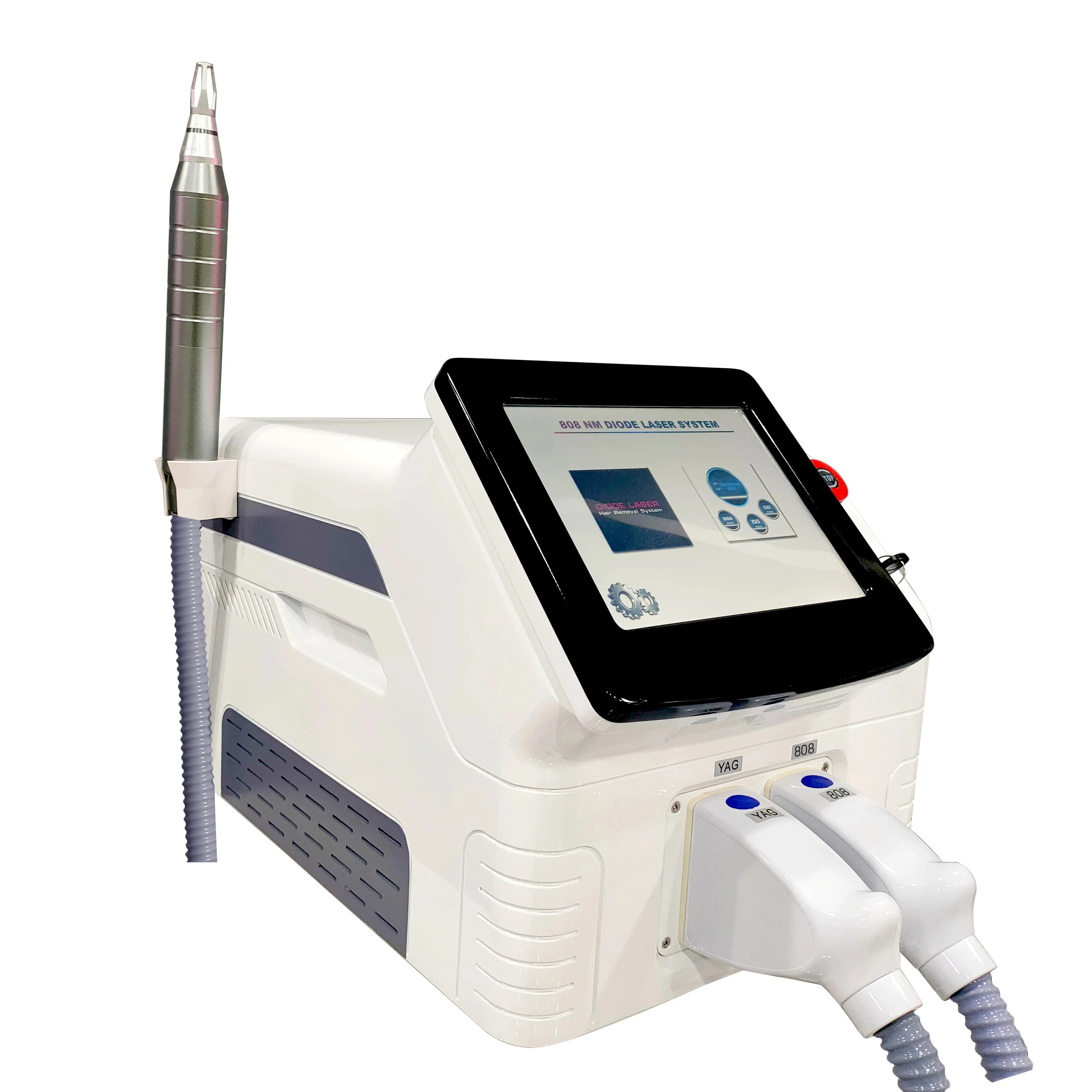 808nm diode laser lazer hair removal machine q switch nd yag laser 755 808 1064nm permanent diode laser hair removal machine