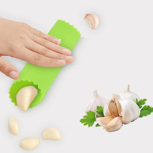 Wholesale High Quality Silicone Garlic Tube Peeler Easy Quick Skin Remover Roller Soft Kitchen Gadgets for Peeling Garlic Cloves