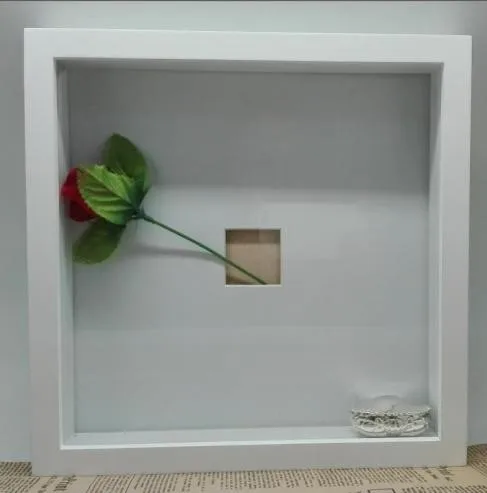 
High quality custom size 6x8 8x10 10X10 10x12 12x12 picture photo frame 3D Wood Shadow Box Frames Wholesale 